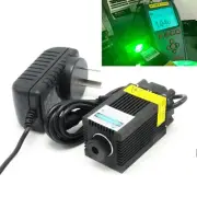 Engraving Green 515nm 520nm 1000mW Focusable Dot 1W Laser Module 12V Adapter
