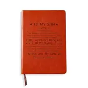 Son Gifts from Mom To My Son I Love You Leather Journal Notebook MY SON