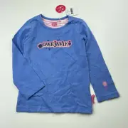 Girls size 3, Cake Walk, blue stretchy long sleeve top, NEW