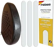 Palbea Transparent Padel Racquet Protector - Pack of 1/2/3/5 - Rough & Lightweight Padel Racket Head Bumper Protector - Durable & Easy to Replace - Dimensions 35x370mm