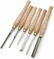 Robert Sorby WOOD TURNING CHISEL SET RSBA67HS6T 6-Pieces With Case