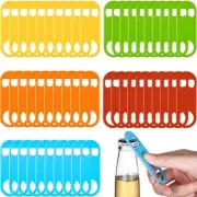 50 Pcs Bottle Openers Stainless Steel Flat Bottle Opener Bulk Bartender Beer ...