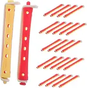 24pcs Set Heatless Curling Rods Set Hair Perming Tools for Beautiful Natural Curls Cold Wave Perm Rods for Home Use Versatile Hair Curling Accessories for All