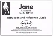 Jane BL510A Baby Lock Sewing Machine Users Guide Owners Instruction Manual Book