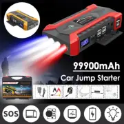 12V 99900mAh Car Jump Starter Power Bank Pack Portable Battery Charger Booster 1
