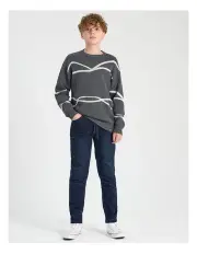 [Bauhaus] Pull On Knit Jean in Indigo