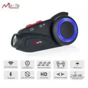 Maxto M3S Motorcycle Helmet Headset Intercom With Camera 2K Video Recorder