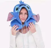 Disney Stitch Hooded Neck Pillow Velvet Memory Foam Head Set