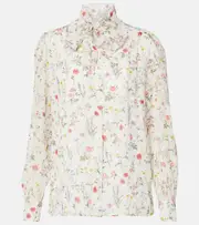 [Giambattista Valli] Giambattista Valli Floral silk blouse AU 12 multicoloured