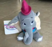 Disney Store Bean Bag Plush Dumbo Elephant Beanie Baby - 8" Stuffed NWT
