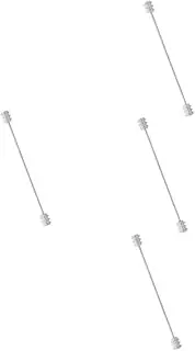 [CALLARON] Men Tie Pin Collar Bar with Spiral Buckle Secure Necktie Clasp for Shirts and Suits Timeless Design for Sophisticated Look for Formal Wear
