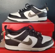 NEW AUTHENTIC NIKE DUNK LOW SE (GS) "OFF NOIR METALLIC PEWTER" US 4 Y - 7