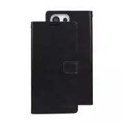 For Samsung Galaxy S25 Wallet Case with Card holder Black Flip Cover