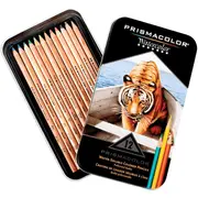 12x Prismacolor Watercolour Colour Pencils Tin