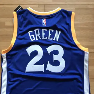 總冠軍球員【Green #23 勇士隊 復古藍 XS-M號】 Adidas 台灣公司貨 全新含吊牌 NBA球衣