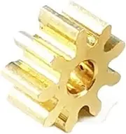 91A 0.25M Brass Pinion 9 Teeth OD 2.8mm Metal Copper Hole 1mm Tight Match Nice Mechanical Small Modulus Gear(9 Teeth-Height 3mm)