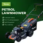 GROZY Petrol Lawn Mower 46cm Self-Propelled 3 in 1 System Lawnmower 4-Stroke