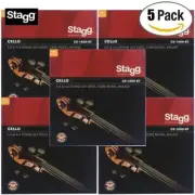 5-PACK Stagg CE-1859-ST Nickel Wound Medium Strings for 4/4 or 3/4 Cello