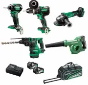 HiKOKI KC36D5B3(HRZ) - 36V Brushless 5 Piece Combo Kit (2 x 5/2.5Ah)