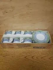 New Arcopal Cups set, 12-piece Cappuccino Espresso Cup & Saucer Set