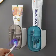 Automatic Toothpaste Dispenser Wall Mount Bathroom Waterproof Toothpaste HoldEK