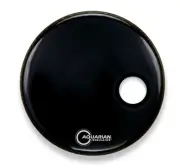Aquarian - RSM22BK - 22" Regulator Off-Set Hole Bass Drum Gloss Black