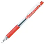 [書寫良伴] DOUBLE A 三角矽膠握桿按鍵2段中油筆單支入。TRITOUCH滑順中油筆。紅