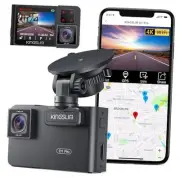 D1 pro Dual Dash Cam 4K Record Inside - Front and Inside Dash Camera GPS WiFi