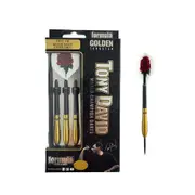 12pc Formula Sports 21g Tony David 90% Golden Tungsten Barrels Darts w/ Case