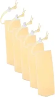 TOBBOMEY 5pcs Soap Bags Mesh Soap Foaming Bag Set for Travel Home Reusable Facial Cleanser Pouch