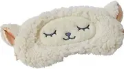 Lamb Wool Animal Sleeping Mask Plush Eye Mask Cover Blindfold for Kids Girls Par