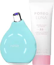 FOREO Blackheads Suck KIWI Bundle - Whitehead & Black Head Remover for Face + LUNA Micro-Foam Cleanser 2.0, 100 ml - Vacuum Skin Care Tools - Blackhead Extractor for Face & Nose - No Pore Strips