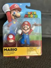 Nintendo Super Mario with Super Mushroom Jakks Pacific 4" Figure 01