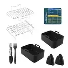 Silicone Basket Oven Baking Tray Bakeware Roasting Rack for DZ401