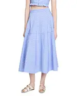 Sandro Long Striped Skirt