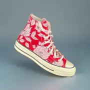 Converse Chuck 70 'Vintage Floral' Women Size 6.5 Red Cherry Blossom No Lid New