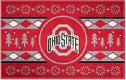 FANMATS 25815 Ohio State Buckeyes Holiday Sweater Starter Mat Accent Rug - 19in. x 30in. | Sports Fan Home Decor Rug and Tailgating Mat