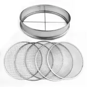 Stainless Steel Compost Sieve with 5 Mesh Filters for Various Gardening Needs