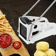 DJAPWPX Stainless Steel French Fry Cutter BPA Free Nontoxic Potato Cutter Enduring Potato Slicer French Fry Cutter Multifunctional Potato Cutter for Potatoes Cucumbers Onions
