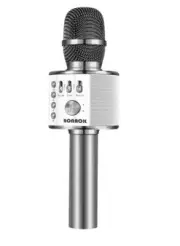 BONAOK Wireless Bluetooth Karaoke Microphone, 3-In-1 Portable Handheld Mic Speak