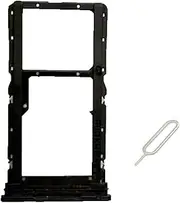 UPONEW for Motorola Moto G84 2023 6.5" Sim Card Tray & Micro SD Sim Card Holder Container Replacement Part (Black)
