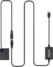 RAYWE PD USB Type-C Cable to NP-W126 Dummy Battery DC Coupler Replacement for Fujifilm X-A2 A3 X-E2s X-Pro2 T20 T10 X-T30 X-T1 T2 X-T3 E3
