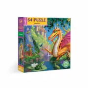 eeBoo 64 Pc Puzzle – Dragon Kids Toy Family Puzzle Age 5+ 04388