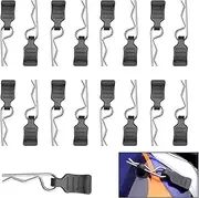 HobbyPark 50pcs Universal 1/16 1/18 RC Body Clips with Pull Tabs RC Car R Pins Small for SCX24 Traxxas TRX4M Redcat HPI Himoto HSP Exceed Truck Buggy Shell Replacement Parts