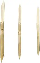 AUEAR, 3 Pack Bamboo Double Head Pointed Stylus Pen Reed Pens Pottery Ceramic Shaping Tools Polymer Clay Tool
