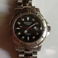 在飛比找Yahoo!奇摩拍賣優惠-BOSSWAY黑面機械男錶