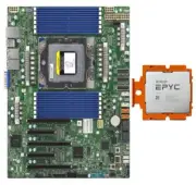 Supermicro H13SSL-N ATX Motherboard + AMD Genoa EPYC 9334 QS CPU Processor Combo
