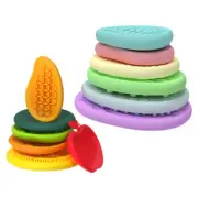 Children's sensory stone decompression toy Soft silicone texture Worry stone