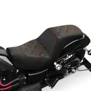 Rider Driver Passenger Gel Seat Fit For Harley Super Glide Custom 2006-2017