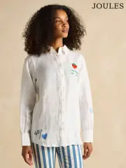 Joules Set Match White 100% Linen Shirt (E01800) | $173